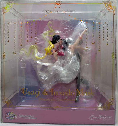 Sailor Moon 9 Inch Statue Figure FiguartsZERO Chouette - Usagi & Tuxedo Mask Moonlight Glow Edition Reissue