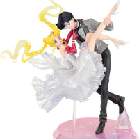 Sailor Moon 9 Inch Statue Figure FiguartsZERO Chouette - Usagi & Tuxedo Mask Moonlight Glow Edition Reissue