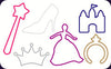 Silly Bandz Rubber Bands - Princess Shapes 24-Pack