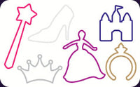 Silly Bandz Rubber Bands - Princess Shapes 24-Pack