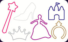 Silly Bandz Rubber Bands - Princess Shapes 24-Pack