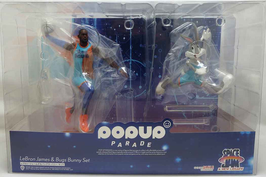 Space Jam 7 Inch Statue Figure Pop Up Parade 2-piece set - Bugs & Lebron