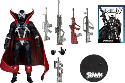 Spawn Digital Collectible 7 Inch Action Figure Exclusive - Spawn 1977 Black and White Red Platinum