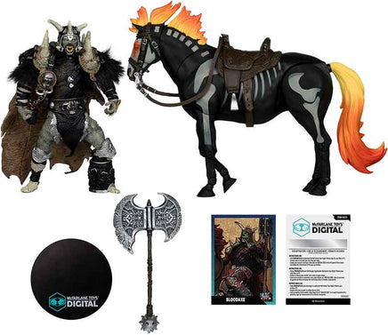 Spawn The Dark Ages 7 Inch Scale Action Figure 2-Pack Exclusive - Bloodaxe with Horse Gold Label