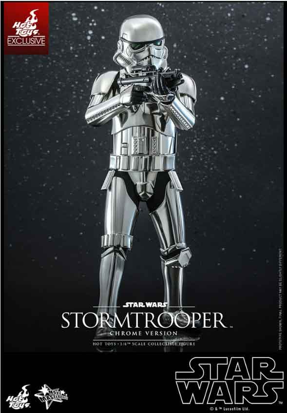 Star Wars Obi-Wan Kenobi 12 Inch Action Figure 1/6 Scale Exclusive - Stormtrooper Chrome Hot Toys 909530