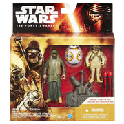 Star Wars Saga 3.75 Inch Action Figure 2-Pack Wave 1 - Unkar's Thug & Brute D'Unkar & BB-8