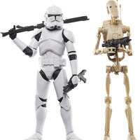 Star Wars The Black Series 6 Inch Action Figure 2-Pack - Phase II Clone Trooper & Battle Droid