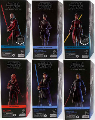 Star Wars The Black Series 6 Inch Action Figure Box Art (2023 Wave 1) - Set of 6