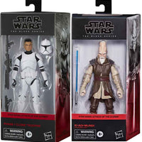 Star Wars The Black Series 6 Inch Action Figure (2024 Wave 2B) - Set of 2 (Ki Adi Mundi - Phase I Clone Trooper)