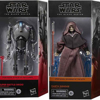 Star Wars The Black Series 6 Inch Action Figure (2024 Wave 3B) - Set of 2 (Darth Sidous - Super Battle Droid)