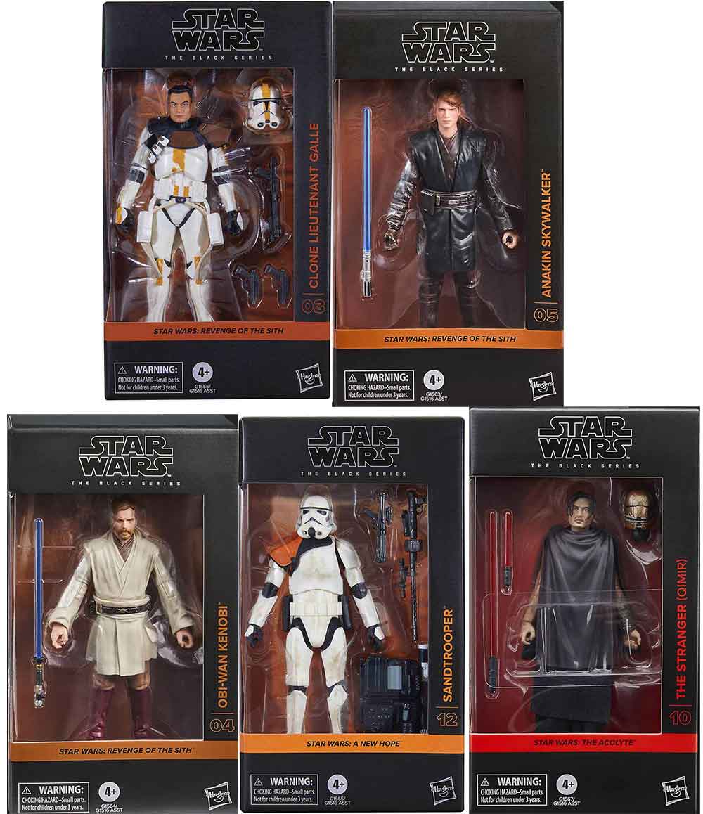 Star Wars The Black Series 6 Inch Action Figure (2025 Wave 4) - Set of 5