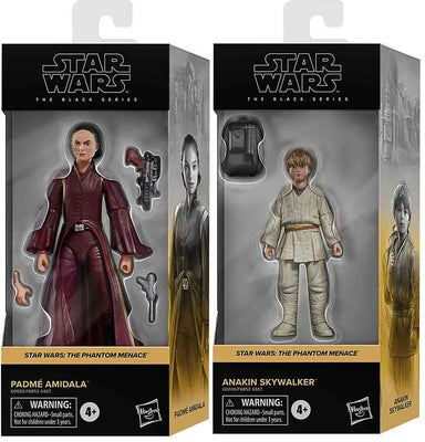 Star Wars The Black Series 6 Inch Action Figure Box Art (2024 Wave 1B) - Set of 2 (Padme - Anakin)