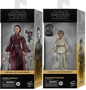 Star Wars The Black Series 6 Inch Action Figure Box Art (2024 Wave 1B) - Set of 2 (Padme - Anakin)