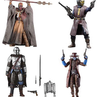 Star Wars The Black Series 6 Inch Action Figure Box Art (2024 Wave 1A) - Set of 4 (Bane - Chieftain - Pyke - Mando)