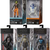 Star Wars The Black Series Disney+ Ahsoka 6 Inch Action Figure Box Art (2023 Wave 3A) - Set of 5