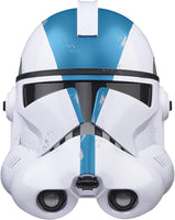 Star Wars The Black Series Life Size Prop Replica Electronic Helmet - Clone Trooper Blue 501st Legion