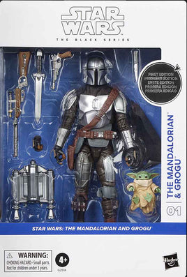 Star Wars The Black Series 6 Inch Action Figure White Box Deluxe - The Mandalorian & Grogu #01
