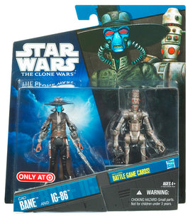Star Wars The Clone Wars 3.75 Inch Action Figure 2-Pack Exclusive - Cad Bane and IG-88 (Shelf Wear)