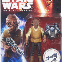 Star Wars The Force Awakens 3.75 Inch Action Figure Jungle and Space Wave 4 - Admiral Ackbar (Shelf Wear)