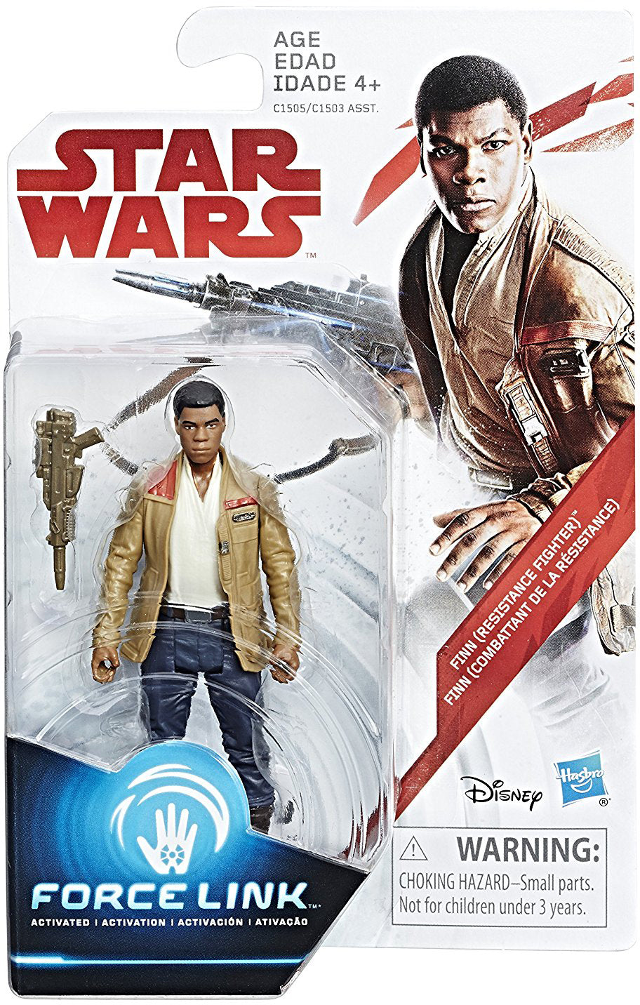 Star Wars The Last Jedi 3.75 Inch Action Figure (2017 Wave 1 Orange) - Finn (Resistance Fighter)