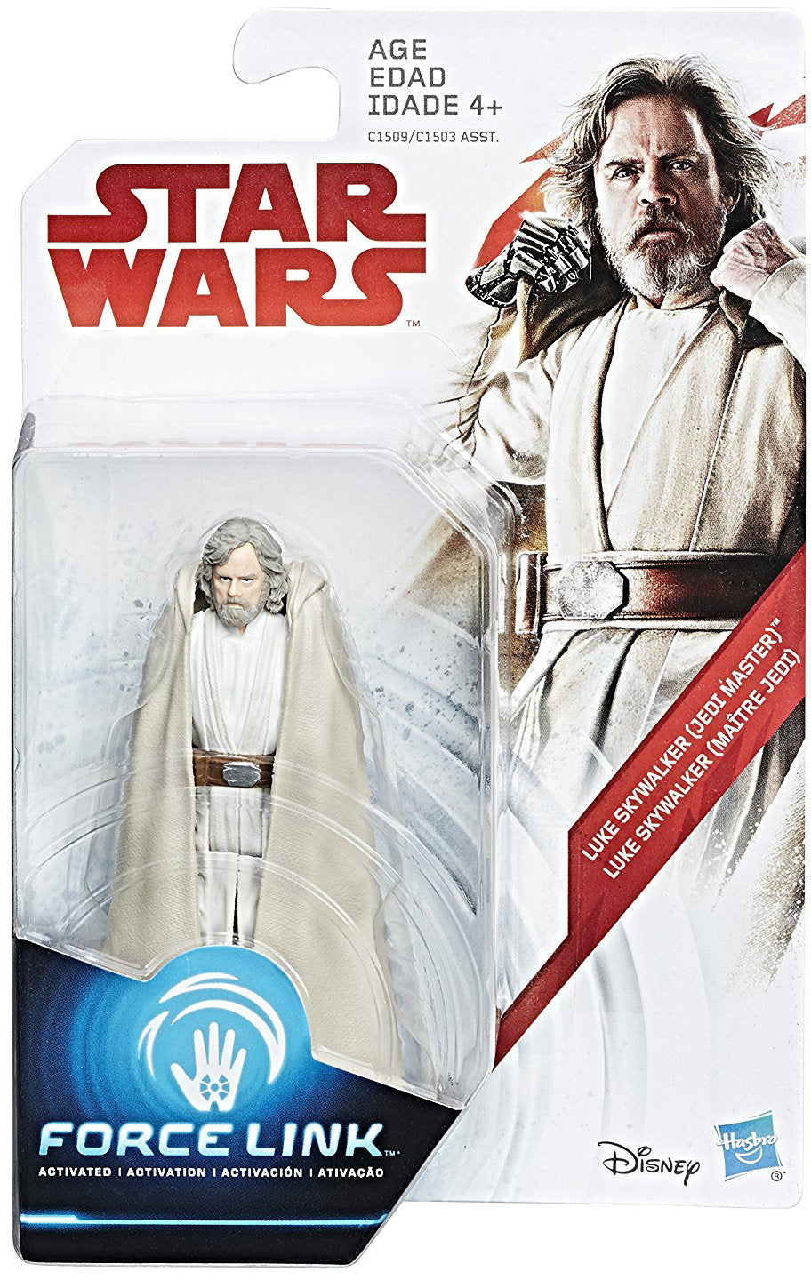 Star Wars The Last Jedi 3.75 Inch Action Figure (2017 Wave 1 Orange) - Luke Skywalker (Jedi Master)