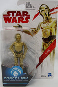Star Wars The Last Redi 3.75 Inch Action Figure Force Link (2017 Wave 1 Teal) - C-3PO