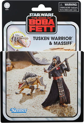 Star Wars The Vintage Collection 3.75 Inch Action Figure Deluxe Exclusive - Tusken Warrior & Massiff