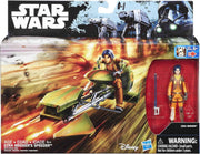 Star Wars Universe 3.75 Inch Scale Vehicle Figure - Ezra Bridger with Speeder