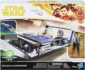 Star Wars Universe Force Link 3.75 Inch Scale Vehicle Figure - Han Solo Landspeeder