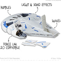 Star Wars Universe Force Link 3.75 Inch Scale Vehicle Figure - Kessel Run Millennium Falcon