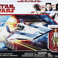 Star Wars Universe Force Link 3.75 Inch Scale Vehicle Figure - Resistance A-Wing Fighter