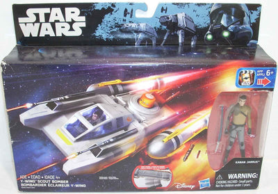 Star Wars Universe 3.75 Inch Scale Vehicle Figure - Y-Wing Scout Bomber with Kanan Jarrus