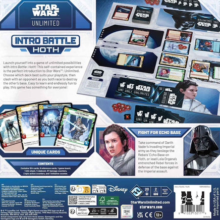 Star Wars Unlimited Trading Card Game - Intro Battle Hoth Starter Set