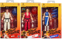 Street Fighter Movie 2026 6 Inch Action Figure - Set of 3 (Ryu - Ken - Chun-Li)