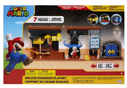 Super Mario 2 Inch Diorama World Of Nintendo - Dungeon Diorama Set