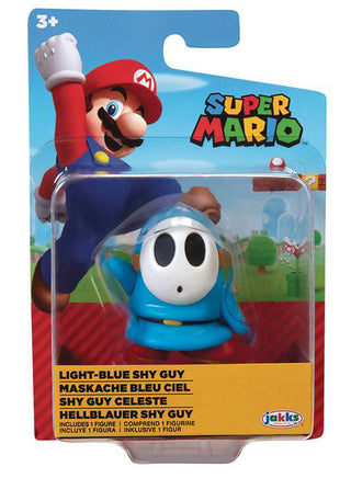 Super Mario 2.5 Inch Mini Figure World Of Nintendo Wave 25 - Light Blue Shy Guy