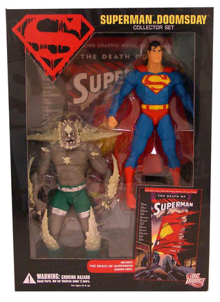 Superman vs Doomsday Action Figures Series 1: Superman vs Doomsday Two-Pack Collector Set