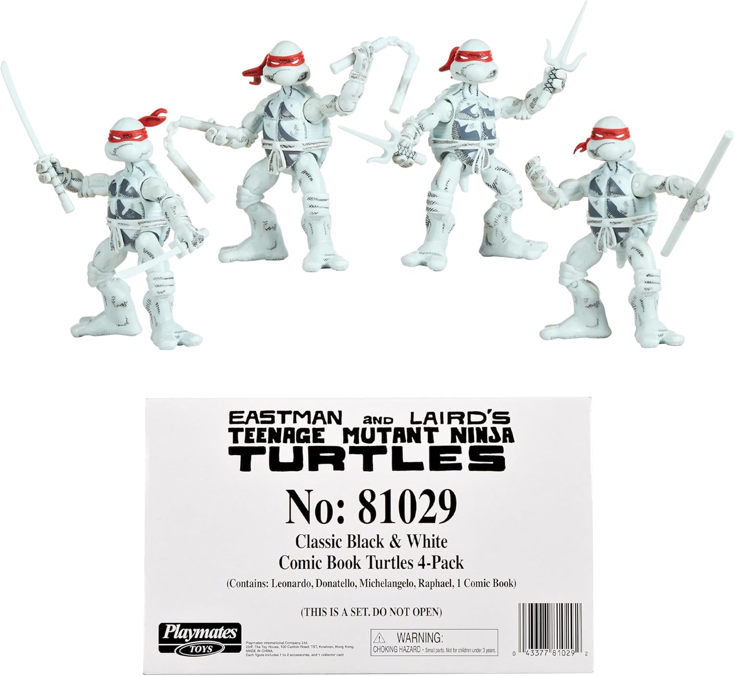 Teenage Mutant Ninja Turtles 4 Inch Action Figure 4-Pack Box Set