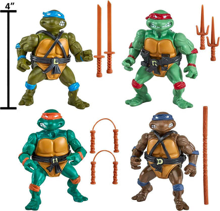 Teenage Mutant Ninja Turtles Classic 4 Inch Action Figure Box Set - Original Series 4-Pack