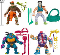 Teenage Mutant Ninja Turtles 4 Inch Action Figure Classic Movie 4-Pack - (Rat King - Casey Jones - Slash - Mutagen Man)
