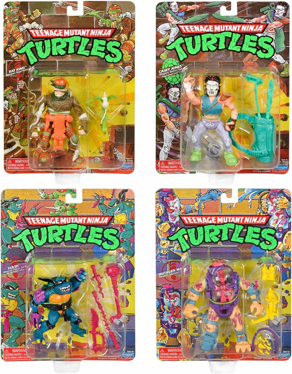 TMNT GSC 4体 スタチュー フィギュア Teenage Mutant Ninja Turtles 4 Inch Action Figure Classic Movie