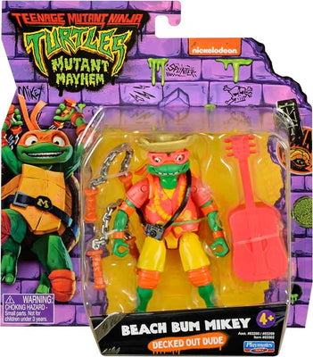 Teenage Mutant Ninja Turtles 5 Inch Action Figure Mutant Mayhem - Beach Bum Mikey