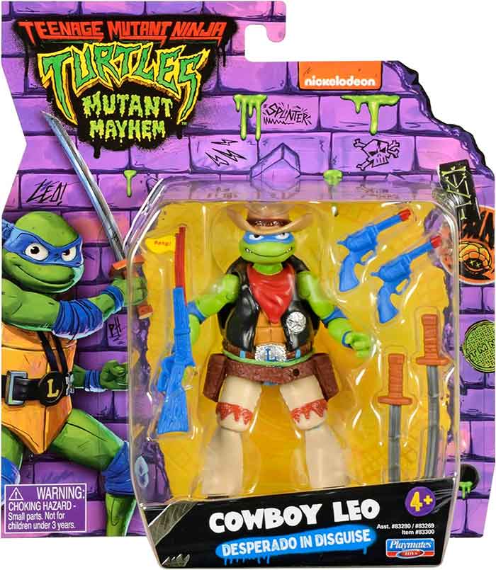 Teenage Mutant Ninja Turtles 5 Inch Action Figure Mutant Mayhem - Cowboy Leo