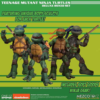 Teenage Mutant Ninja Turtles One:12 Collective 6 Inch Action Figure Box Set - Turtles 4-Pack