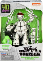 Teenage Mutant Ninja Turtles 4.5 Inch Action Figure Original Sketch - Raphael Black & White