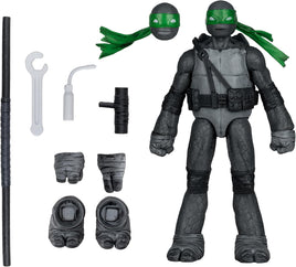 Teenage Mutant Ninja Turtles 5 Inch Action Figure Page Punchers Wave 2 - Donatello Black White Green Variant