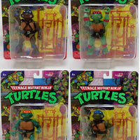 Teenage Mutant Ninja Turtles 5 Inch Action Figure Classic Retro Rotocast 2022 Wave 1 - Set of 4