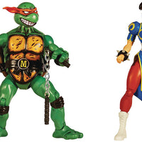 Teenage Mutant Ninja Turtles Street Fighter 5 Inch Action Figure 2-Pack - Michelangelo vs Chun-Li