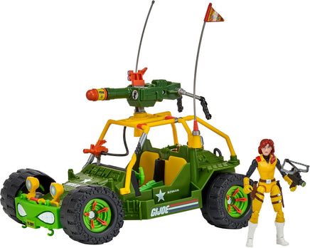 Teenage Mutant Ninja Turtles x G.I. Joe 5 Inch Vehicle Figure - A.W.E Shell Striker with Scarlett x April