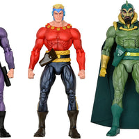 The Original Superheroes 7 Inch Action Figure Series 1 - Set of 3 (Phantom - Flash Gordon - Ming) (Red Packaging)